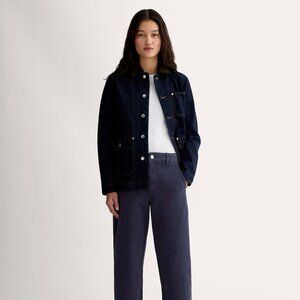 Everlane Women's Utility Straight-Leg Pant in Navy, Size 16